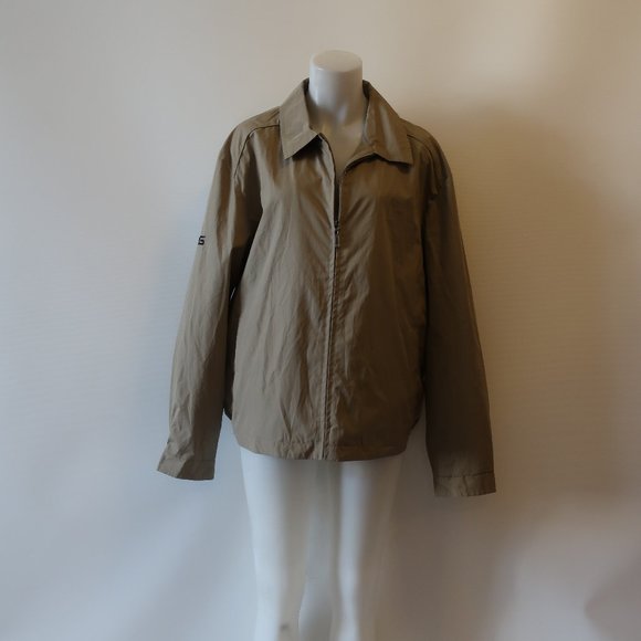 NWT PING COLLECTION KHAKI TAN FULL ZIP JACKET L * - Picture 1 of 14